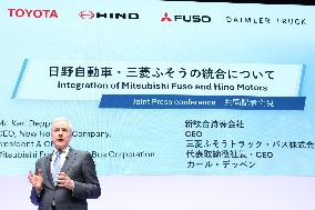Press Conference on the Business Integration of Mitsubishi Fuso and Hino Motors